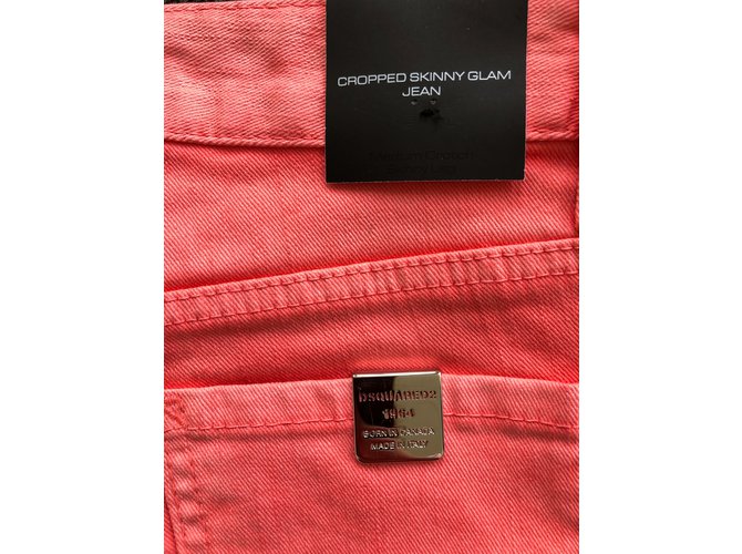 Jeans Cropped Glam Dsquared2 Coral Denim - vista 6