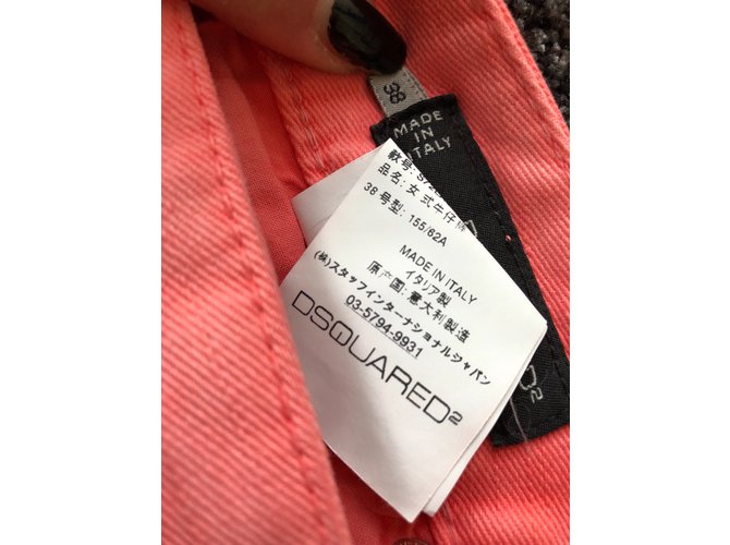 Jeans Cropped Glam Dsquared2 Coral Denim - vista 7