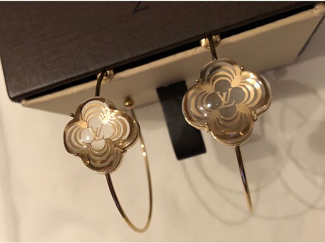 Aros de Louis Vuitton Dorado - vista 3