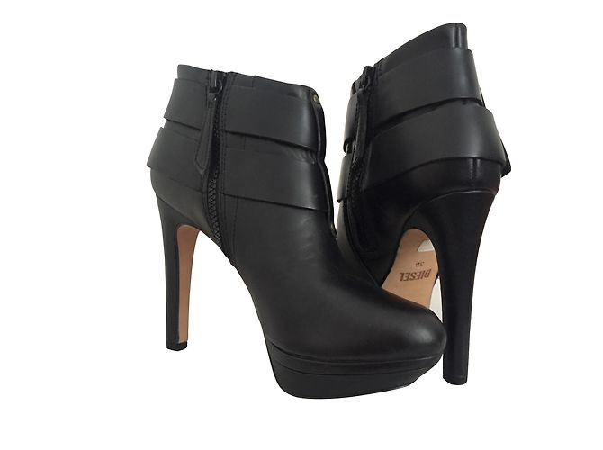 Botines Diesel con hebillas Negro - vista 2