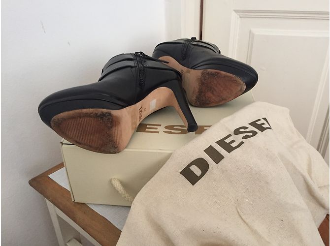 Botines Diesel con hebillas Negro - vista 4