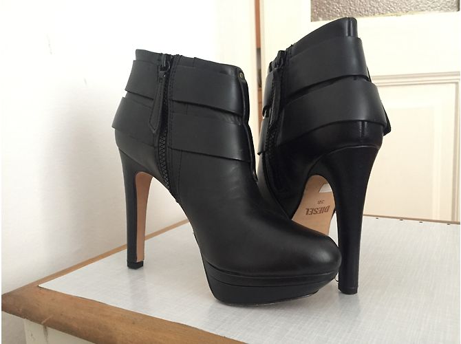Botines Diesel con hebillas Negro - vista 6