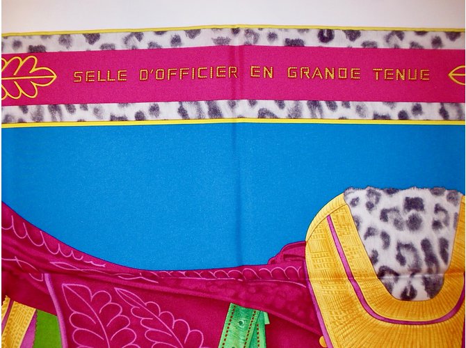 Hermès Offizierssitz in großen Kleidern Mehrfarben - Ansicht 3