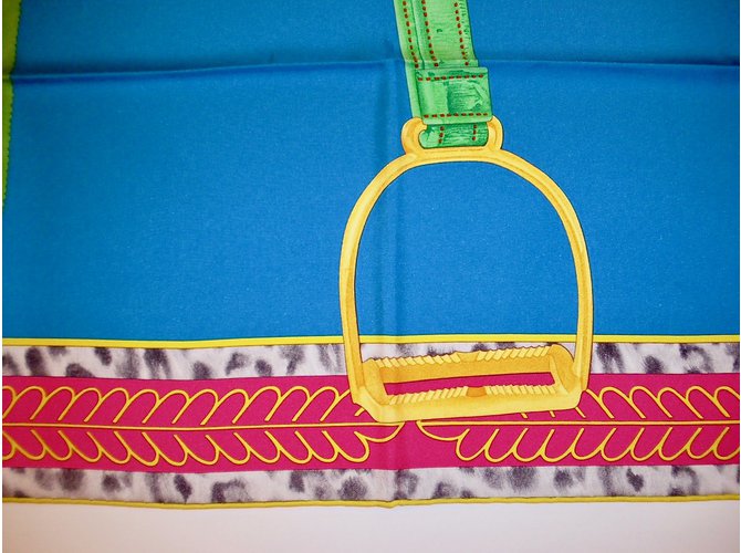 Hermès Offizierssitz in großen Kleidern Mehrfarben - Ansicht 9