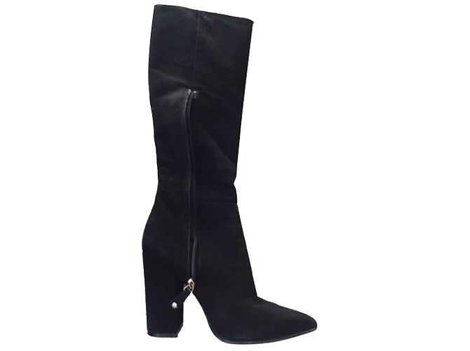 Autre Marque Botas Gianni Renzi de piel negra 37 Negro - vista 2