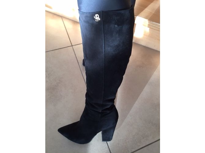 Autre Marque Botas Gianni Renzi de piel negra 37 Negro - vista 6