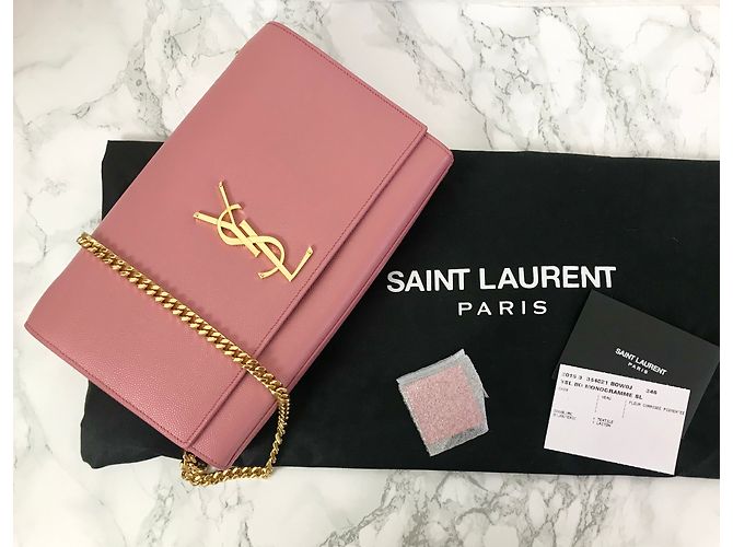 Borsa Saint Laurent Kate Monogram - vista 8
