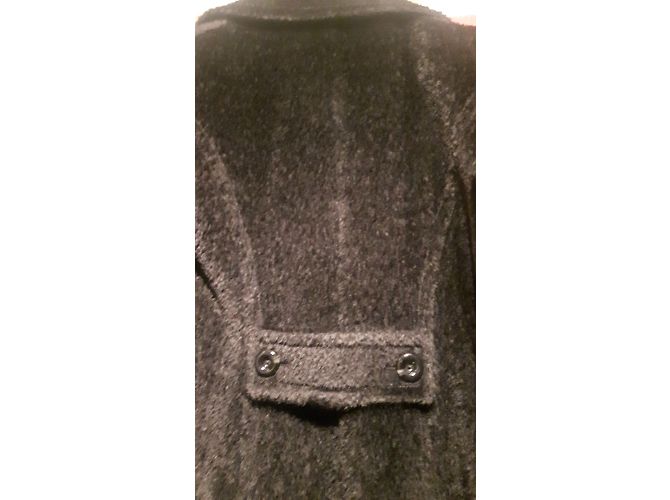 Abrigo largo Max Mara de lana de alpaca negro - vista 6