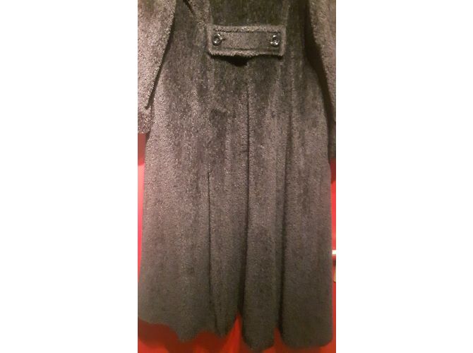 Abrigo largo Max Mara de lana de alpaca negro - vista 7