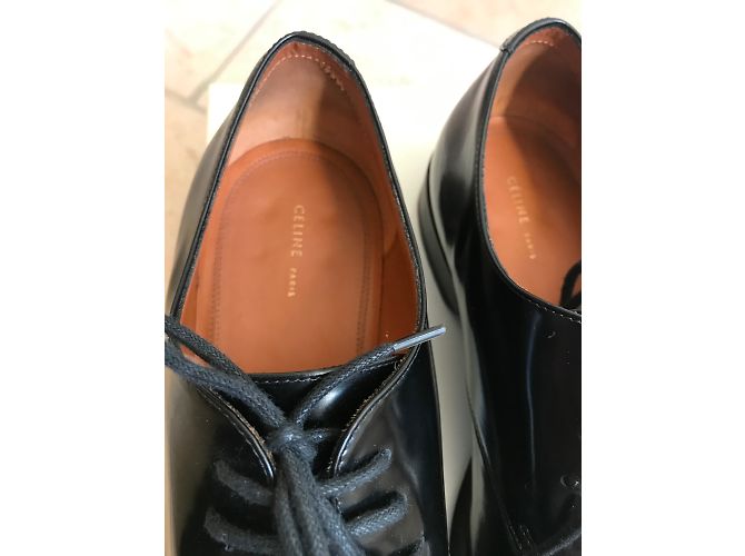 Débi Céline in pelle verniciata nera 37 Nero - vista 5