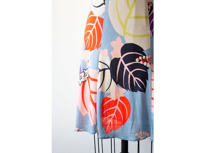 Vestido Kenzo de punto de seda Estampado Tropical Multicolor - vista 3