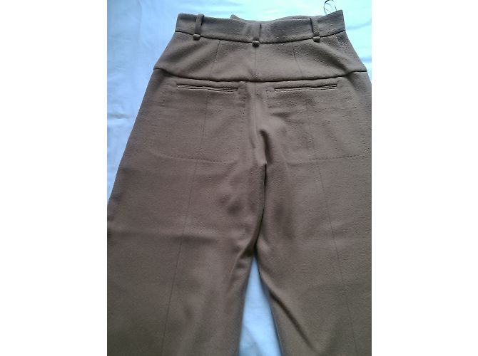Chloé Serge trousers camel wool and cashmere - view 6