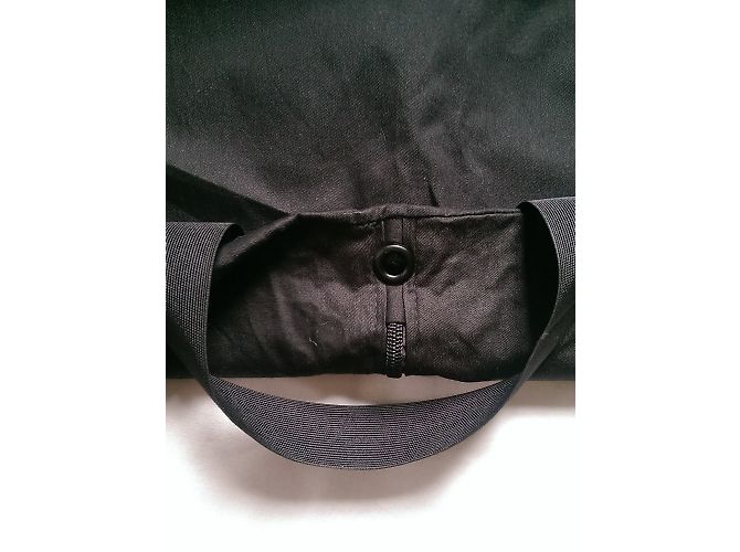 Valigetta Saint Laurent Travel House Nera in Cotone Nero - vista 4