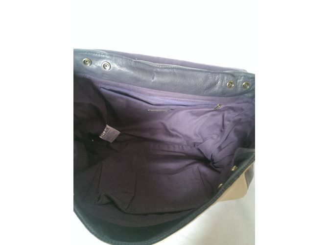 Bolsa Bel Air de pele bege e cinza - vista 10