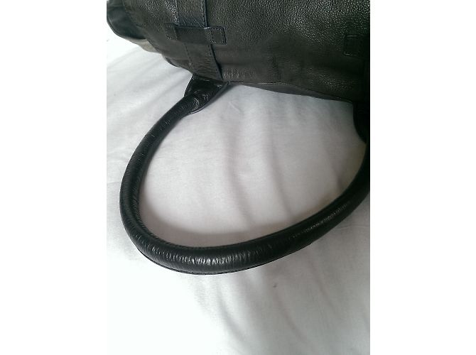 Bolsa Bel Air de pele bege e cinza - vista 12