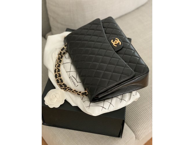 Timeless Chanel Maxi Jumbo nero - vista 11