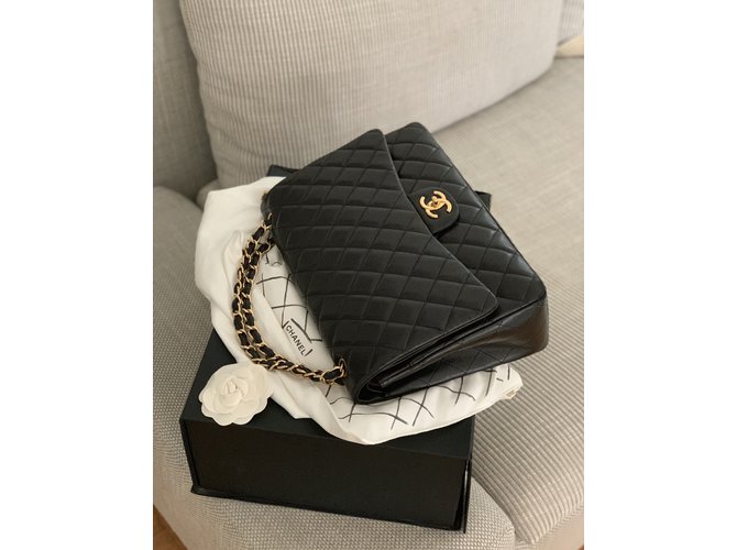 Timeless Chanel Maxi Jumbo nero - vista 12