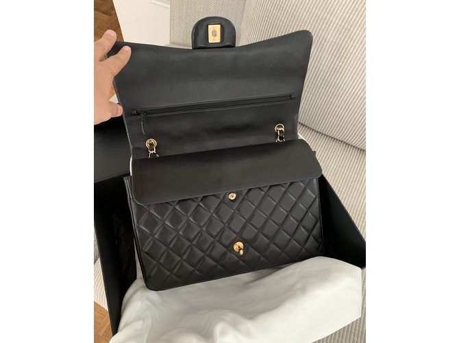 Timeless Chanel Maxi Jumbo nero - vista 13