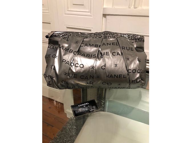 Chanel Coco Cambon Preto Cinza antracite - vista 3