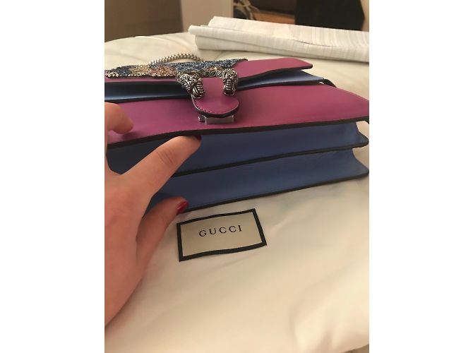 Gucci Dionysus Leder Handtasche Hellblau - Ansicht 2