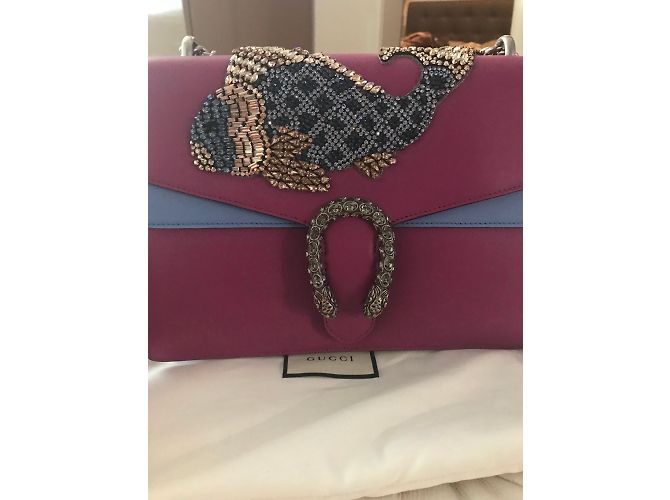 Gucci Dionysus Leder Handtasche Hellblau - Ansicht 4