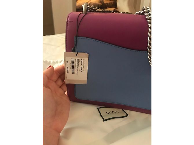 Gucci Dionysus Leder Handtasche Hellblau - Ansicht 6