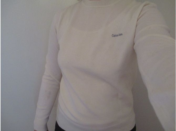Suéter de lana blanco Calvin Klein - vista 5
