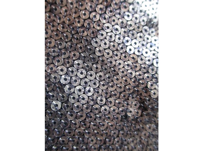 Gonna Bel Air Jaguar in seta e paillettes oro D'oro - vista 3