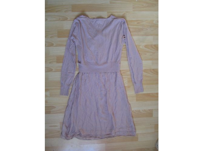 La Fée Maraboutée Rosa Kleid mit Weste und Seidenrock Pink - Ansicht 2