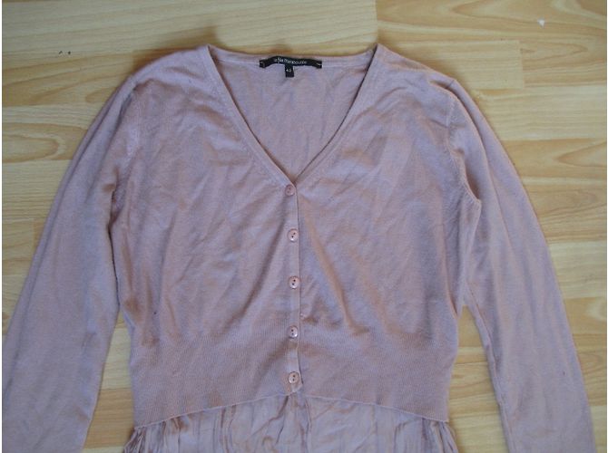 La Fée Maraboutée Rosa Kleid mit Weste und Seidenrock Pink - Ansicht 3