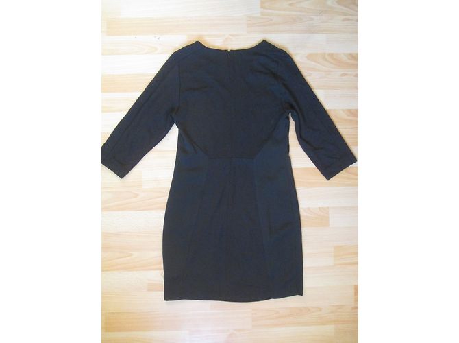 Les Petites Schwarzes Bi Material Kleid - Ansicht 2