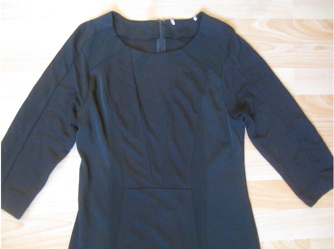Les Petites Schwarzes Bi Material Kleid - Ansicht 3
