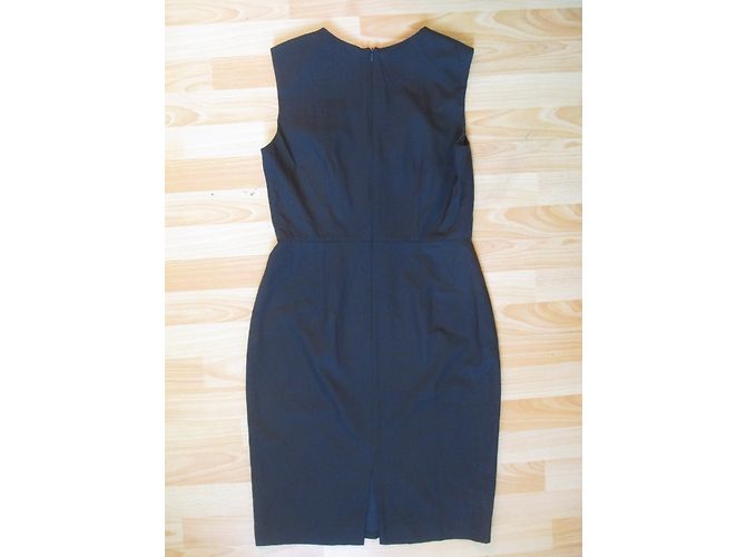 Paul Smith Black Kleid aus Wolle und Lammfell Schwarz - Ansicht 2