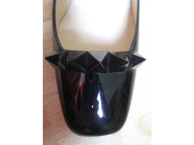 Décolleté Christian Louboutin in vernice nero - vista 14