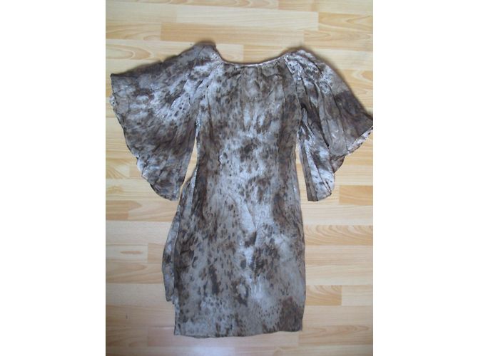 Robe Mango en soie imprimé python - vue 2