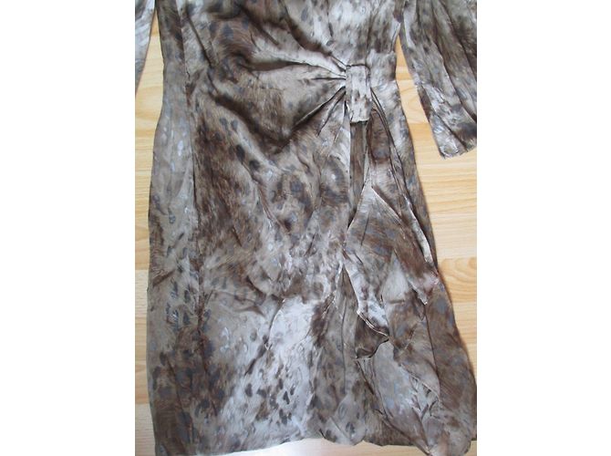 Robe Mango en soie imprimé python - vue 3