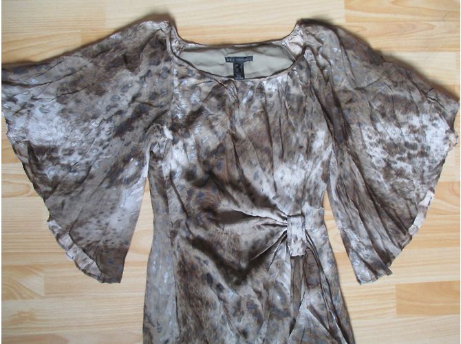 Robe Mango en soie imprimé python - vue 4