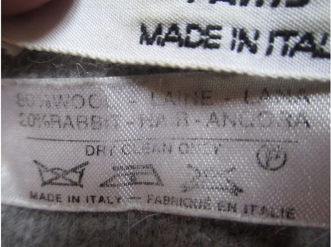 Colete Sonia Rykiel Roxo e Cinza Lã de Angorá e Pelo de Coelho - vista 6