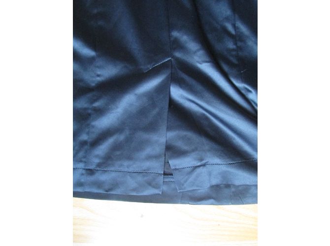 Patrizia Pepe Kleid aus blauem Satin Marineblau - Ansicht 4