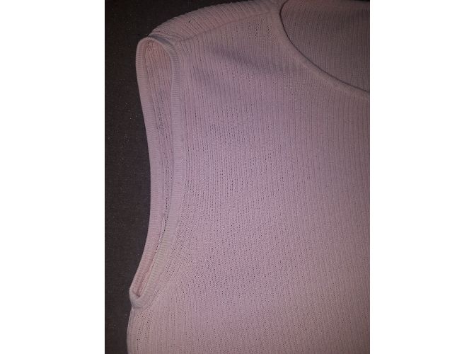 Top sin mangas Chanel de algodón rosa - vista 3