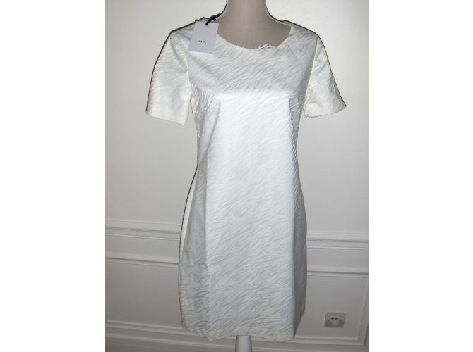 Vestido Zapa de algodón blanco Talla 40 - vista 5