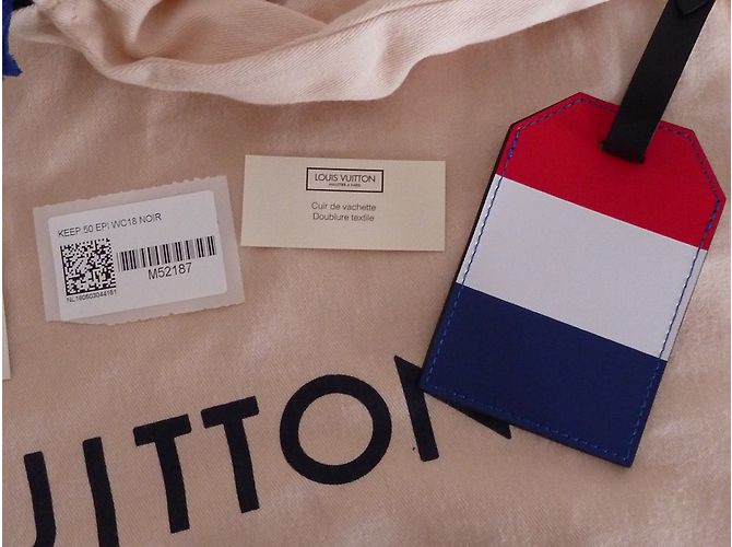 Louis Vuitton Keepall 50 Epi World Cup 18 Limited Edition Noir - vue 12