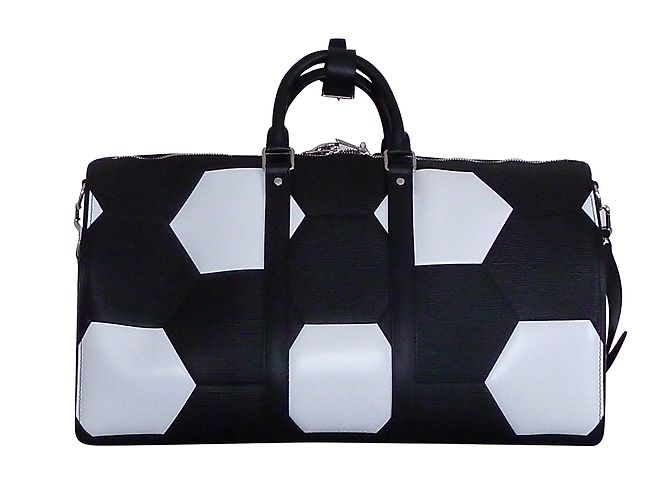 Louis Vuitton Keepall 50 Epi World Cup 18 Limited Edition Noir - vue 2