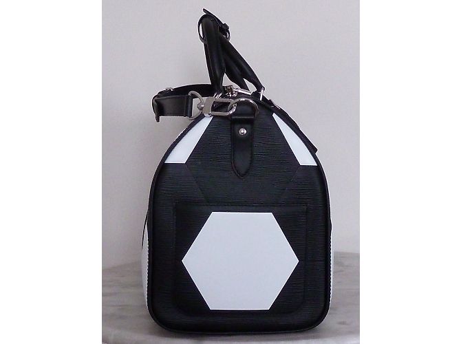 Louis Vuitton Keepall 50 Epi World Cup 18 Limited Edition Noir - vue 3