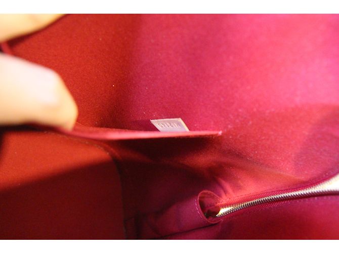 Louis Vuitton Borsa Pomme D'Amour Monogram Vernis Alma GM Rosso - vista 6