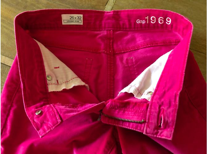 Jeans rosa leggings de terciopelo Gap 1969 T.26 X 32 - vista 5