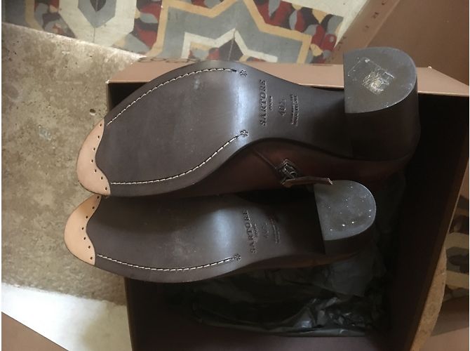 Botines de piel Sartore. Caramelo - vista 3