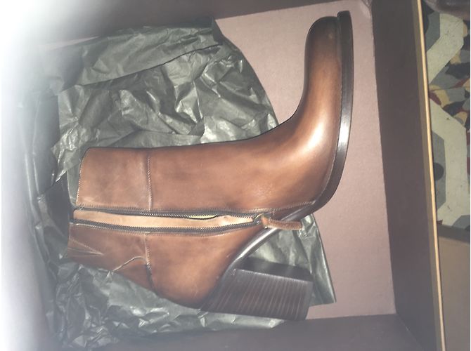 Botines de piel Sartore. Caramelo - vista 4