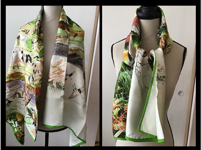Hermès "jardin d'éden ou "naturalia" Multicolore - vista 10