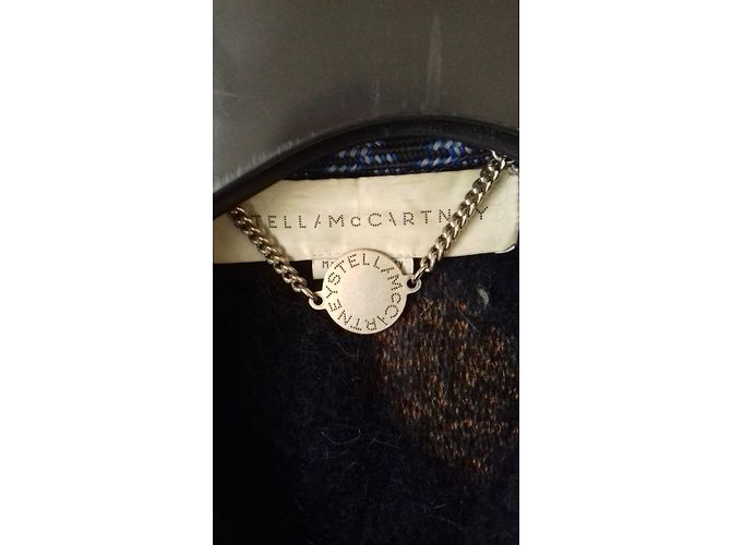 Stella Mc Cartney Casaco Poncho Stella McCartney de Lã Azul - vista 3